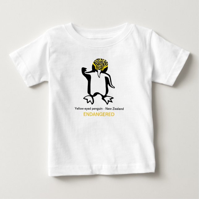 Vilda djur - Gult-ögd PENGUIN-Wildlife T Shirt (Framsida)