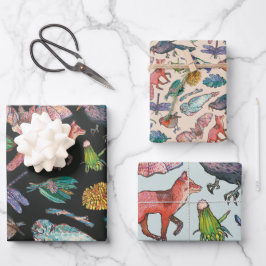 Vilda djur i Irland Wrapping Papper Set