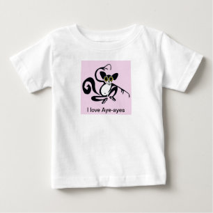 Vilda djur - I kärlek Aye-ayes -Wildlife- Rosa T Shirt