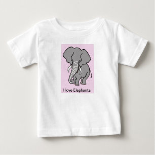 Vilda djur - I kärlek ELEFANTER - natur T Shirt
