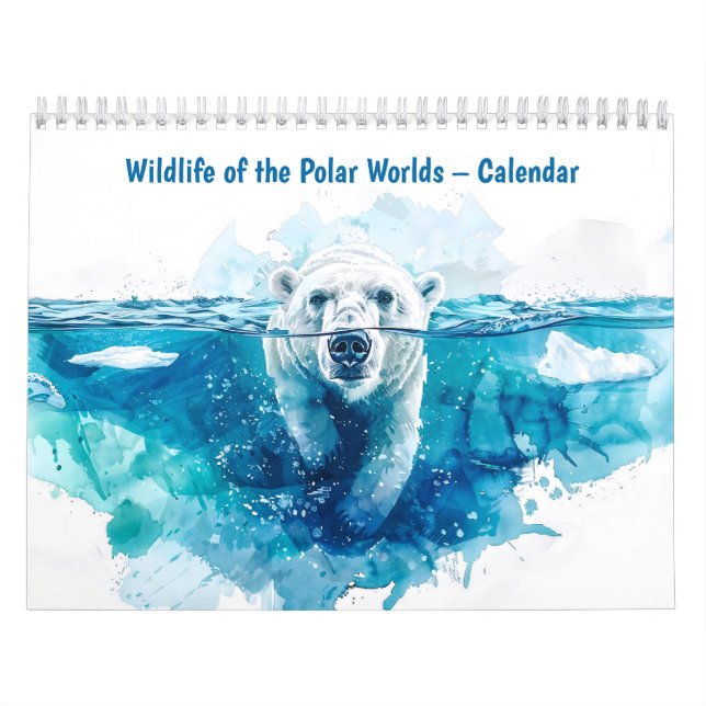Vilda djur i polarvärlden – Kalender (Omslag)