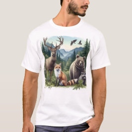 Vilda djur i Skogen Nature Manar T Shirt