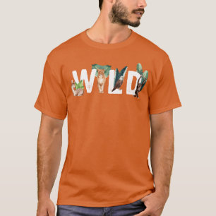Vilda djur Katt Örn Apa Hjortfamilj T Shirt