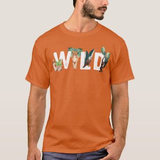 Vilda djur Katt Örn Apa Hjortfamilj T Shirt
