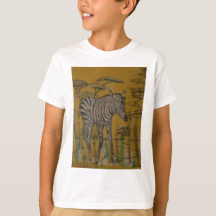 Vilda djur Kenya African Safari Zebra.png Tee