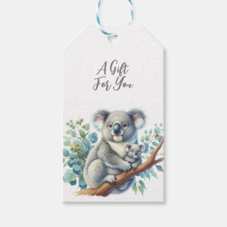 Vilda djur Koala Presentetikett