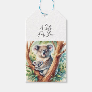 Vilda djur Koala Presentetikett