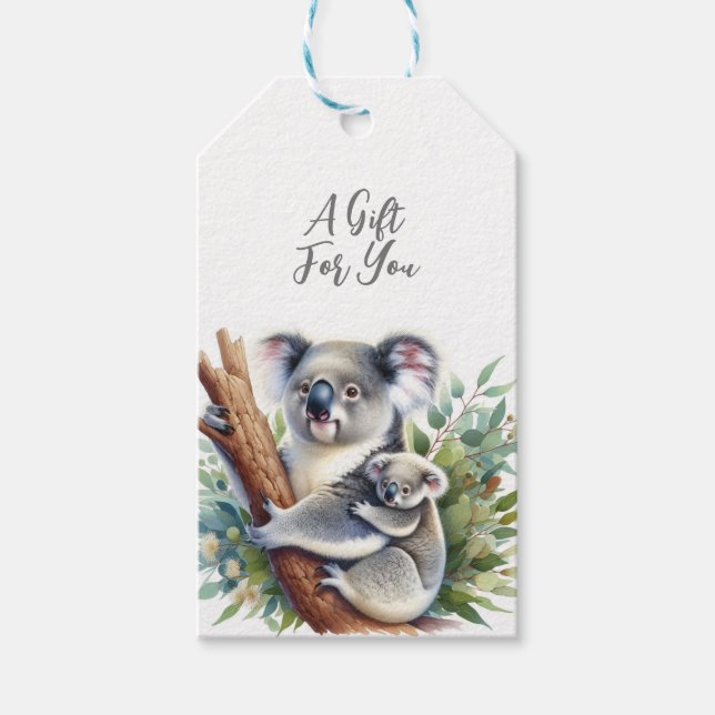 Vilda djur Koala Presentetikett (Framsidan)
