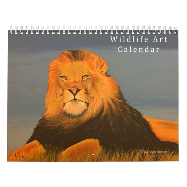 Vilda djur konst kalender (Omslag)