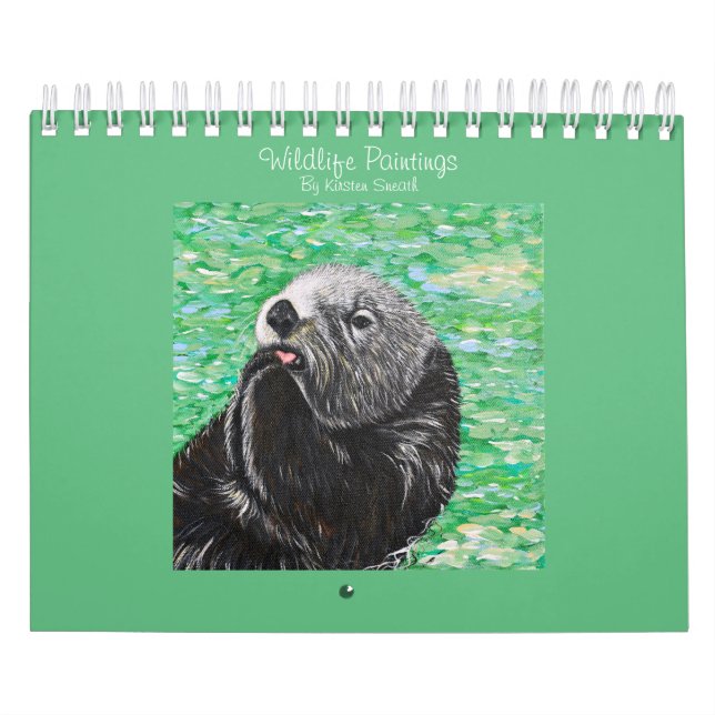 Vilda djur-målningar av Kirsten Sneath Kalender (Omslag)