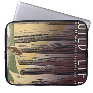 Vilda djur - nationalparksylten all livstid laptop sleeve