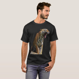 Vilda djur natur rytande tiger skjorta t shirt