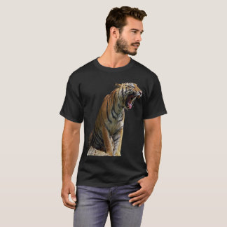 Vilda djur natur rytande tiger skjorta t shirt
