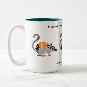 Vilda djur - NUMBAT-utrotningshotat djur - natur Två-Tonad Mugg