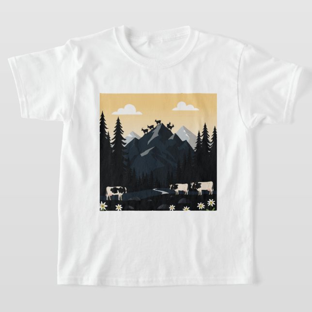 Vilda djur och lantbruksdjur t shirt (Laydown)