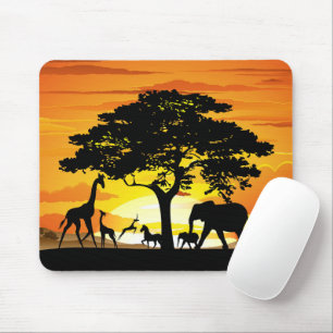 Vilda djur om African Savanna Sunset Musmatta