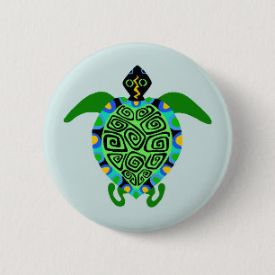 Vilda djur - Sea TURTLE - Wildlife - Aqua Knapp