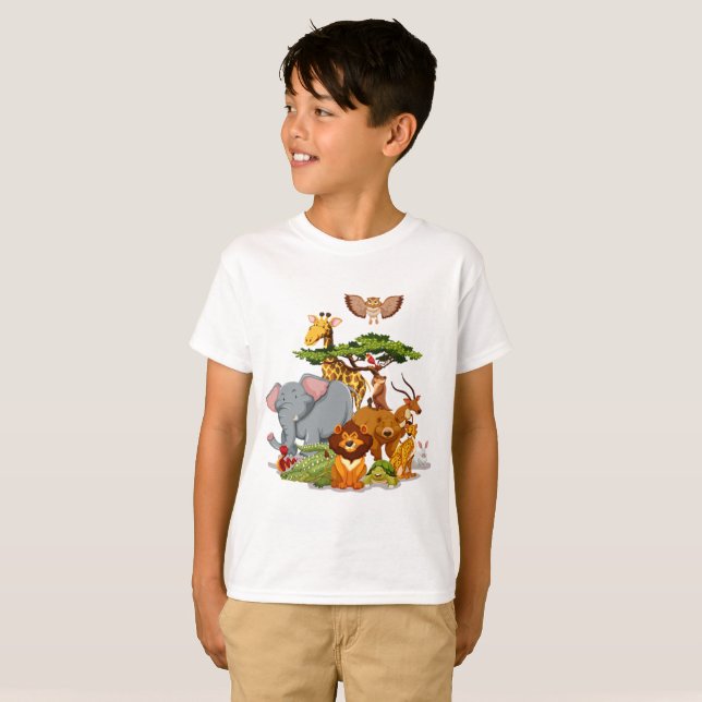 Vilda djur t shirt (Hel framsida)