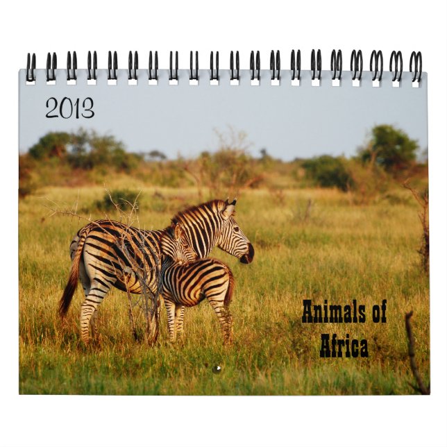 Vilda djurafrikasafari 2013 kalender (Omslag)