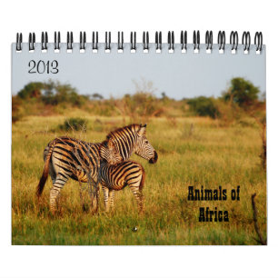 Vilda djurafrikasafari 2013 kalender