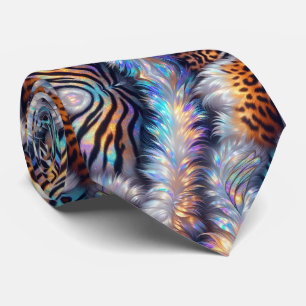 Vilda djurtryck Opal prickig slips