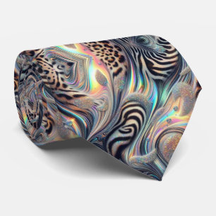 Vilda djurtryck Opal prickig slips