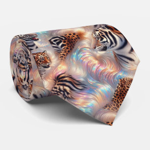 Vilda djurtryck Opal prickig slips