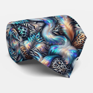Vilda djurtryck Opal prickig slips