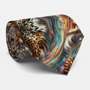 Vilda djurtryck Opal prickig slips
