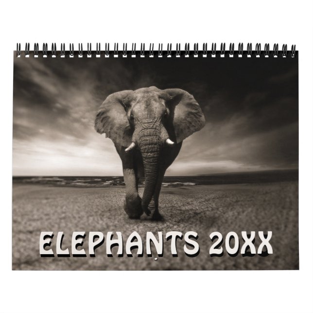 Vilda elefanter kalender (Omslag)