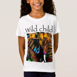 Vilda, elefantregnbågsdjur t shirt