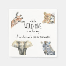 Vilda en safari-djur Baby Shower