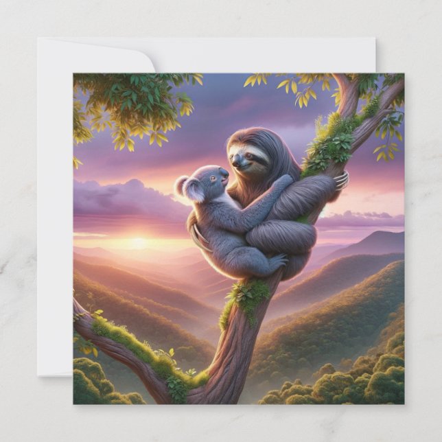 Vilda famntag julkort (Framsida)