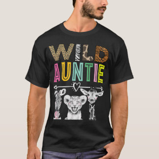 Vilda Faster Zoo Tema Födelsedags Safari Djungel T Shirt
