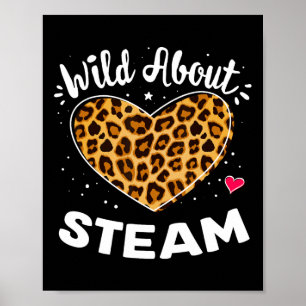 Vilda för ång Leopard Squad Stem Byck Till Skolan Poster