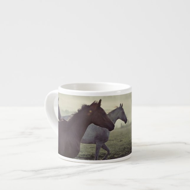 Vilda hästar espressomugg (Framsida vänster)