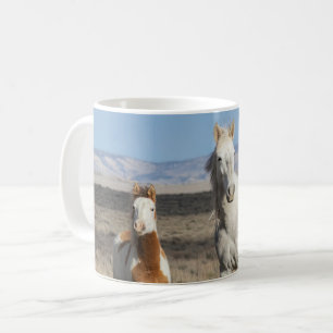 Vilda hästar hemma i Sandwash Basin Kaffemugg