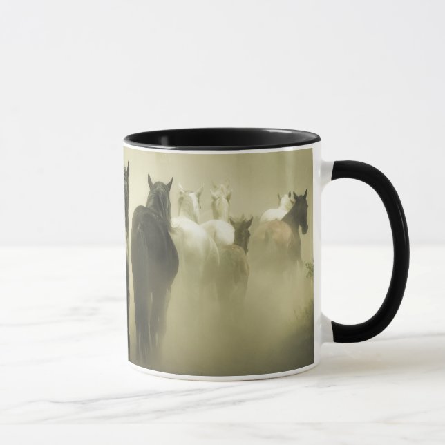 Vilda hästar springer mugg (Höger)
