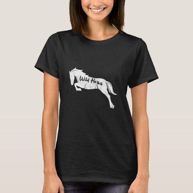 Vilda hästar t shirt (Framsida)