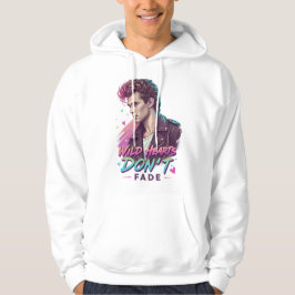 Vilda hjärtan bleknar inte – Retro Graffiti Popkon Hoodie