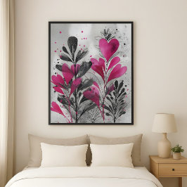 Vilda hjärtan i blomning poster