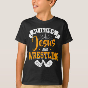 Vilda idrotten Gud Viljning för Christian Jesus T Shirt