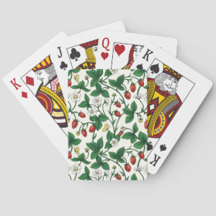 Vilda jordgubbar röda/gula/gröna/vitaktiga casinokort