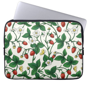 Vilda jordgubbar röda/gula/gröna/vitaktiga laptop fodral