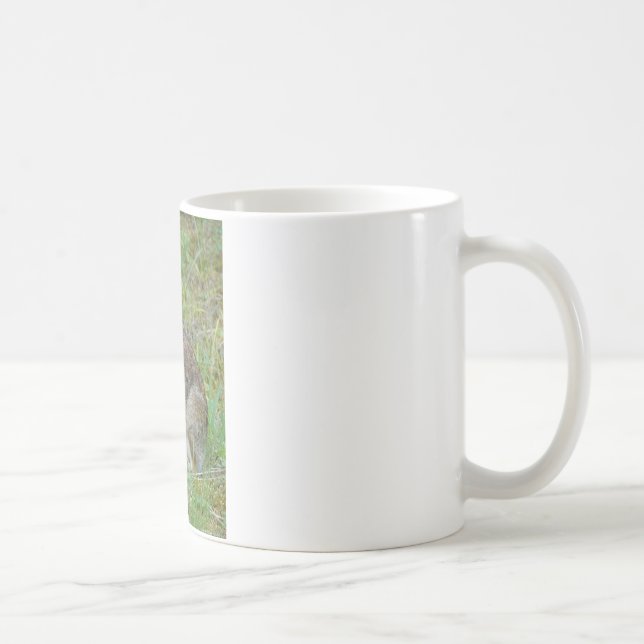 Vilda kanin östra bomullssvanskläder och presenter kaffemugg (Höger)