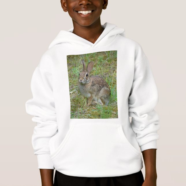 Vilda kanin östra bomullssvanskläder och presenter t shirt (Framsida)