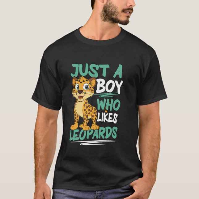 Vilda Katt Leoparder Barn T Shirt (Framsida)