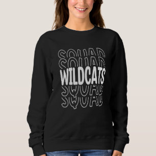 Vilda Katters Skola Idrottslag Maskot Stad Gå Coll T Shirt