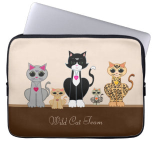 Vilda Kattlaget Laptop Fodral