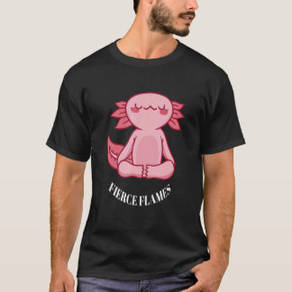 Vilda Lågor Söta Roliga Yoga Drakdesigner Förhands T Shirt